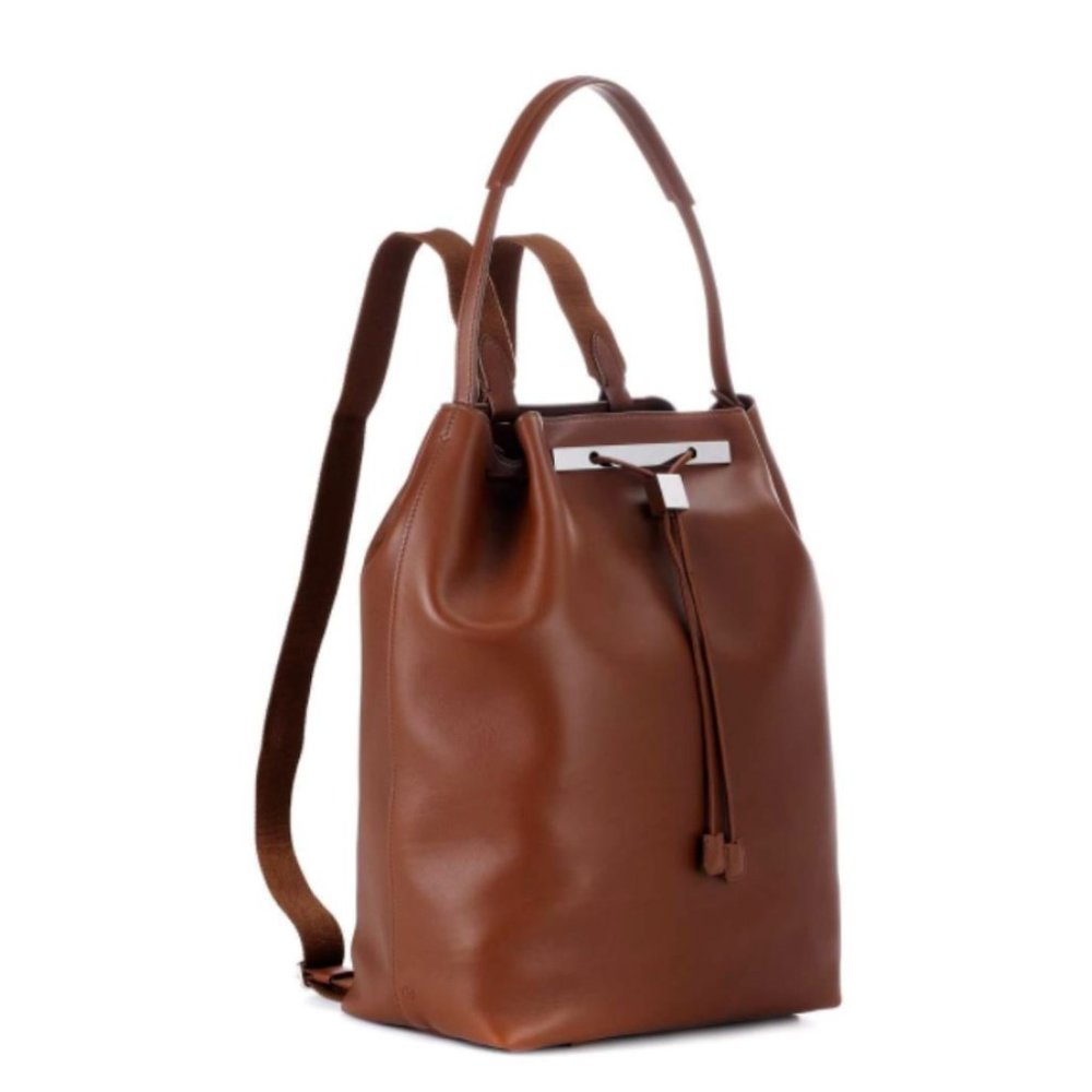 THE ROW Calf Leather Backpack SOLD OUT RARE Brown New Deadstock